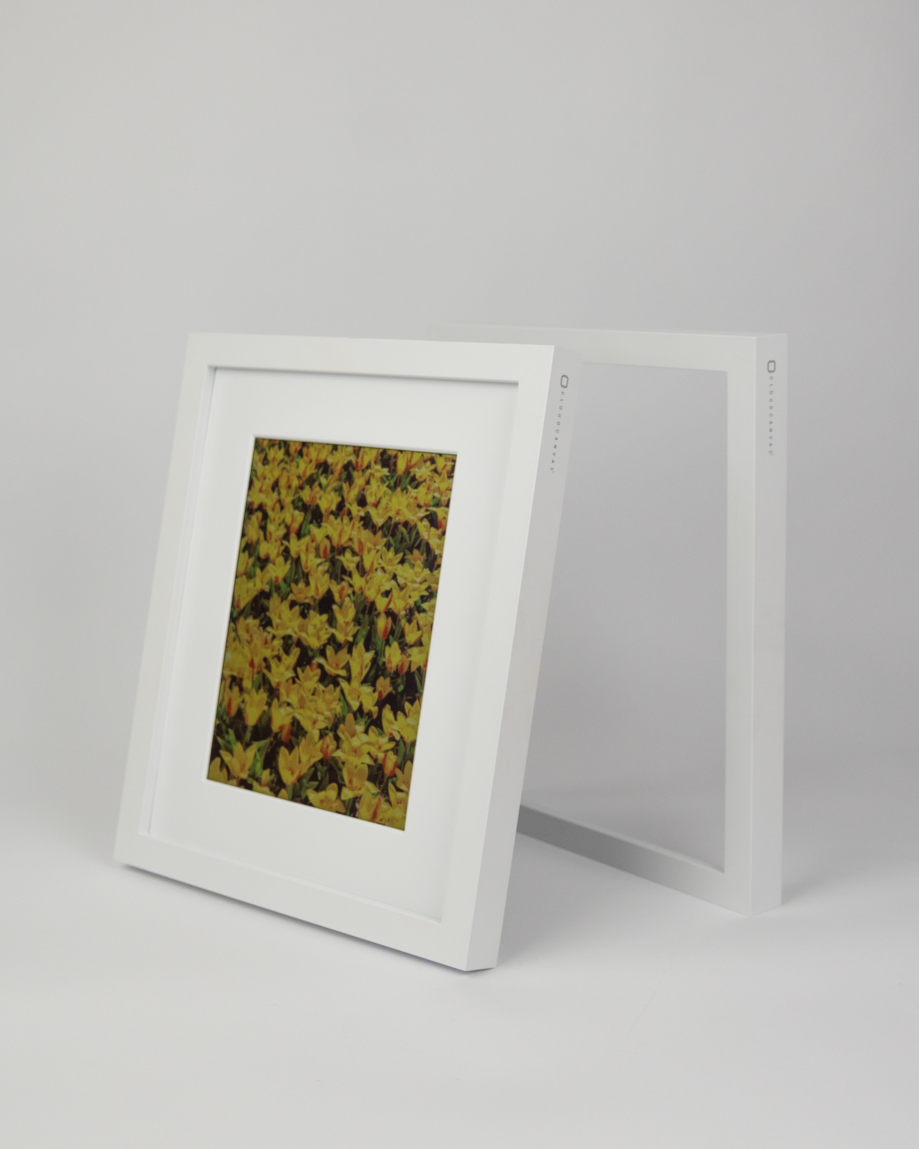 Two white Cloud Canvas frames displayed together #white #2_canvas_bundle