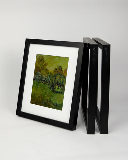 Three black Cloud Canvas frames displayed together #black #3_canvas_bundle
