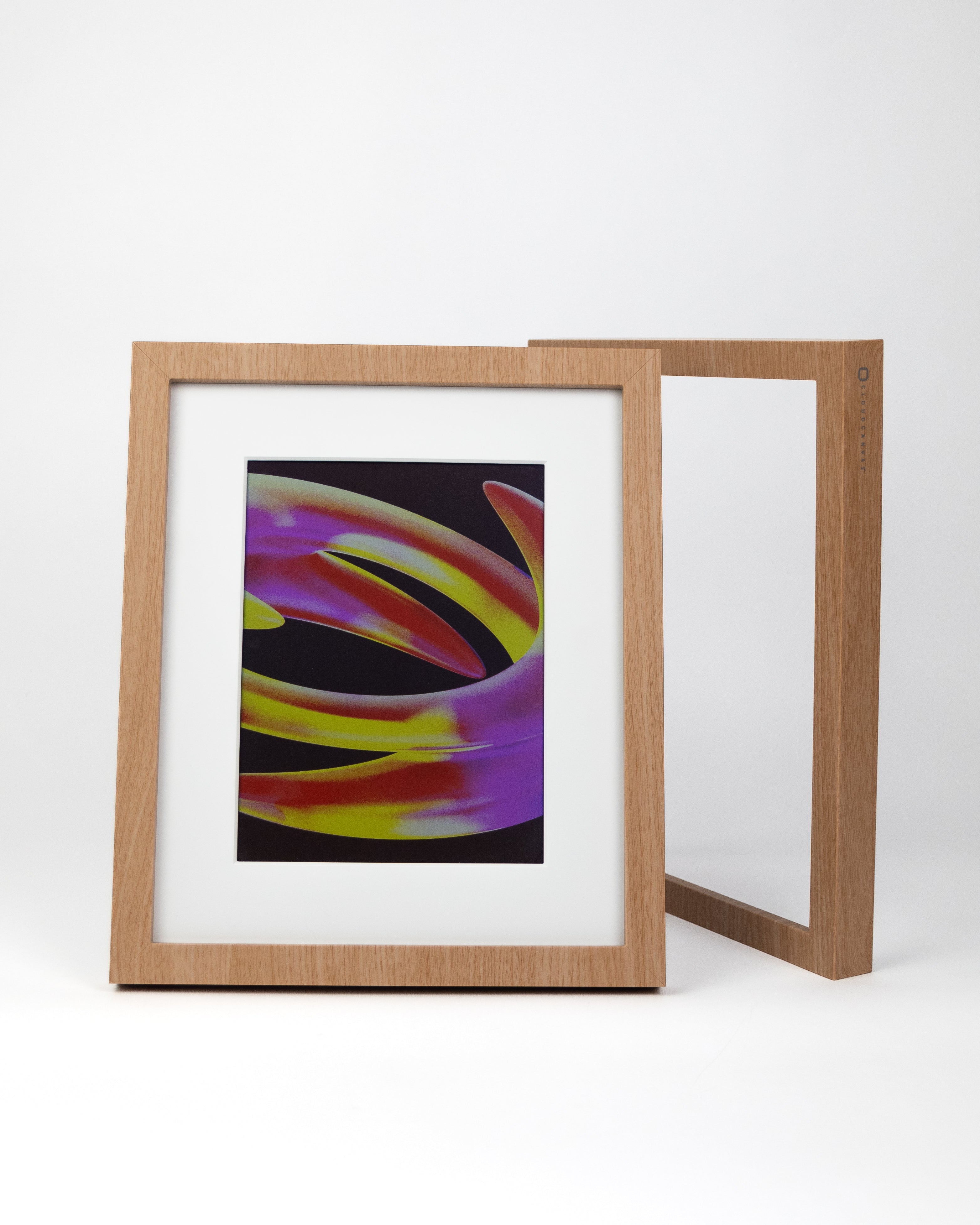 Two wood Cloud Canvas frames displayed together #wood #2_canvas_bundle