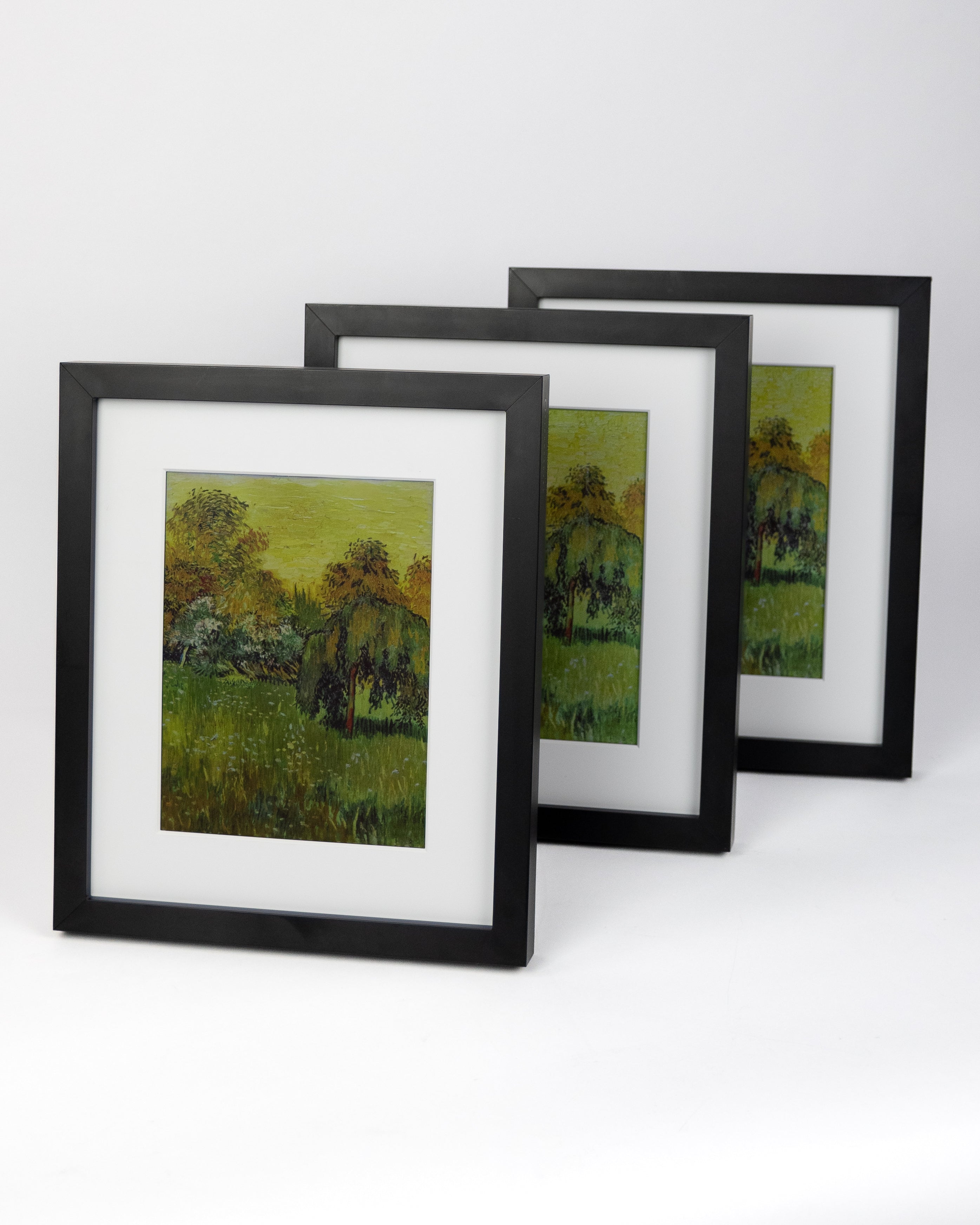 Three black Cloud Canvas frames displayed together #black #3_canvas_bundle